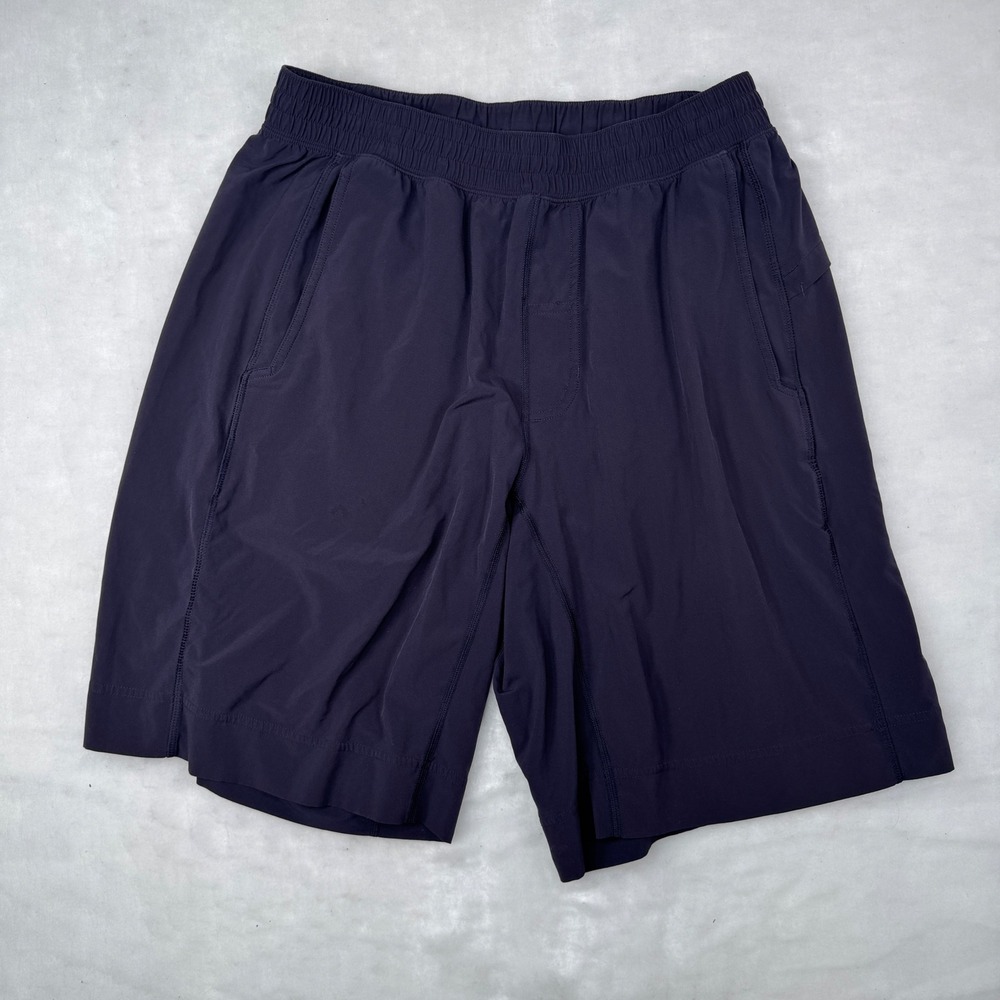 Lululemon Pace Breaker Shorts Large Purple Mesh Liner Athletic Mens